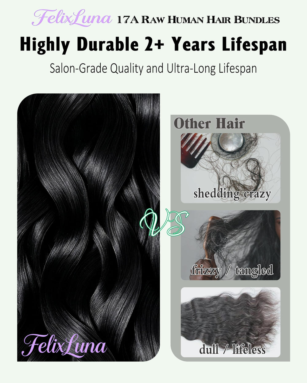 FelixLuna styled curl demo showing heat-friendly styling and bounce