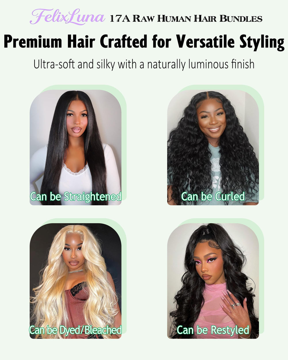 FelixLuna sew-in application displaying easy installation and full coverage