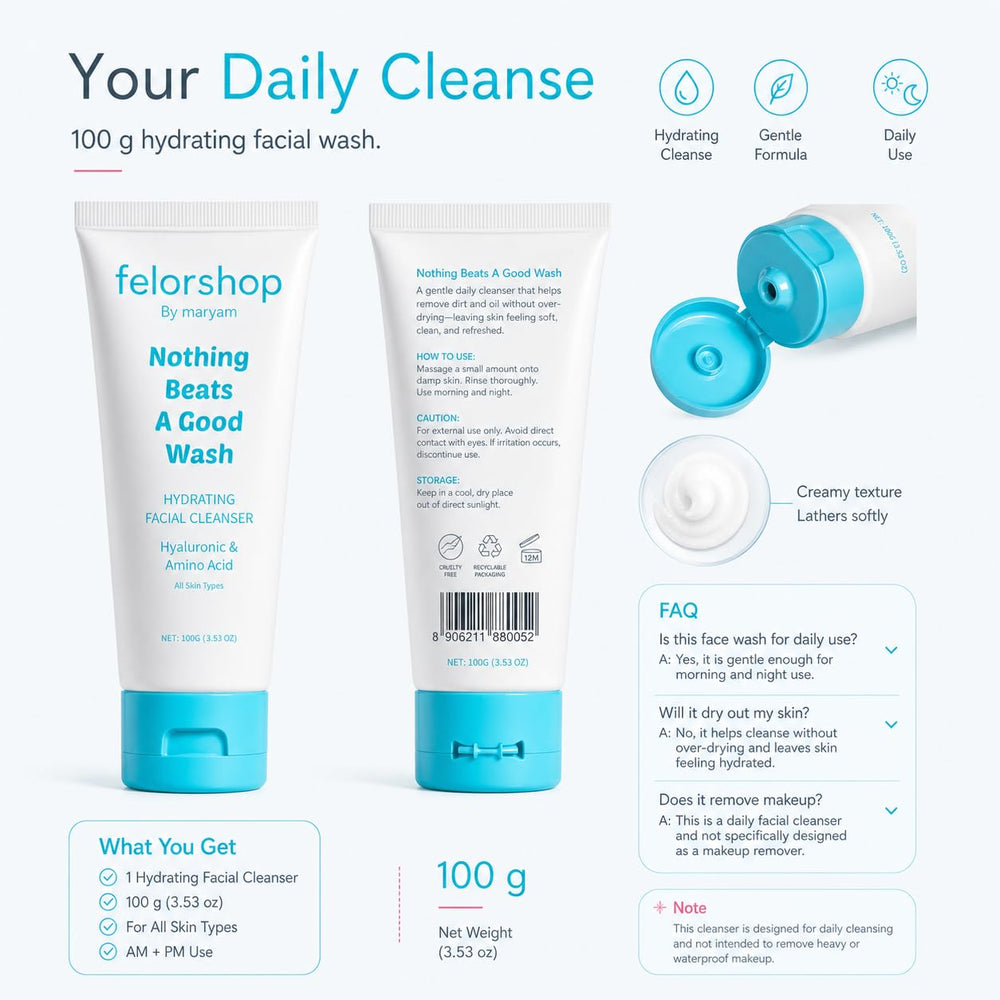 Felor shop tube sitting on bathroom shelf highlighting everyday convenience