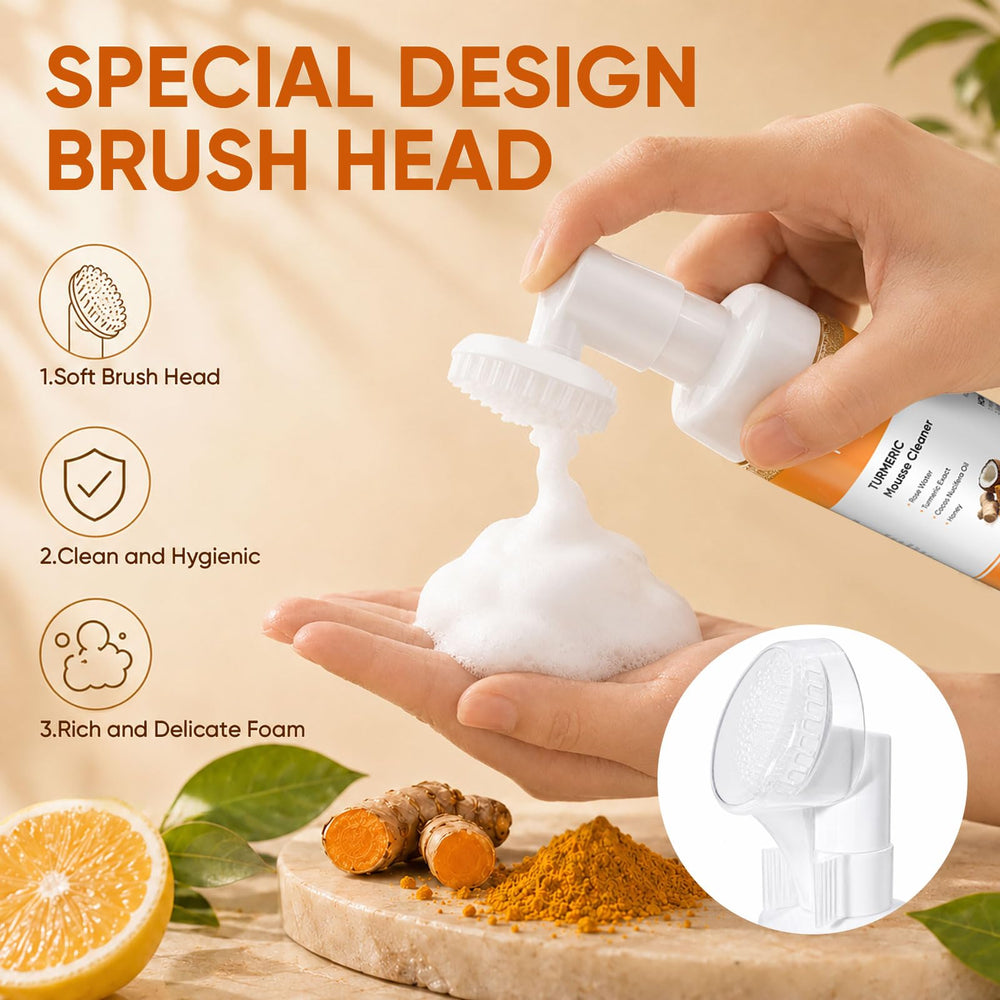 femani applying turmeric cream to face for hydrated, non-greasy finish