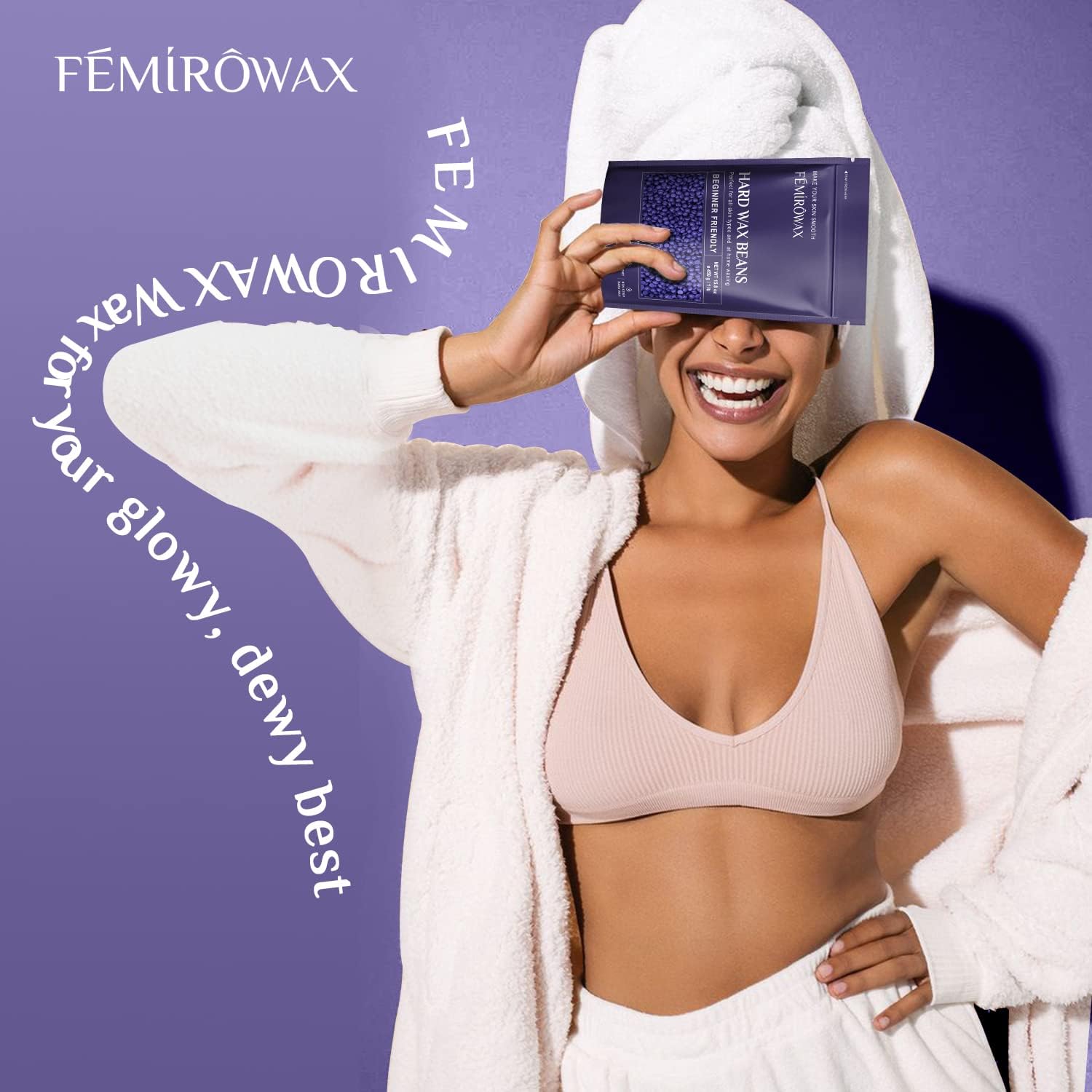 FEMIROWAX label detail with ingredient focus for natural lavender