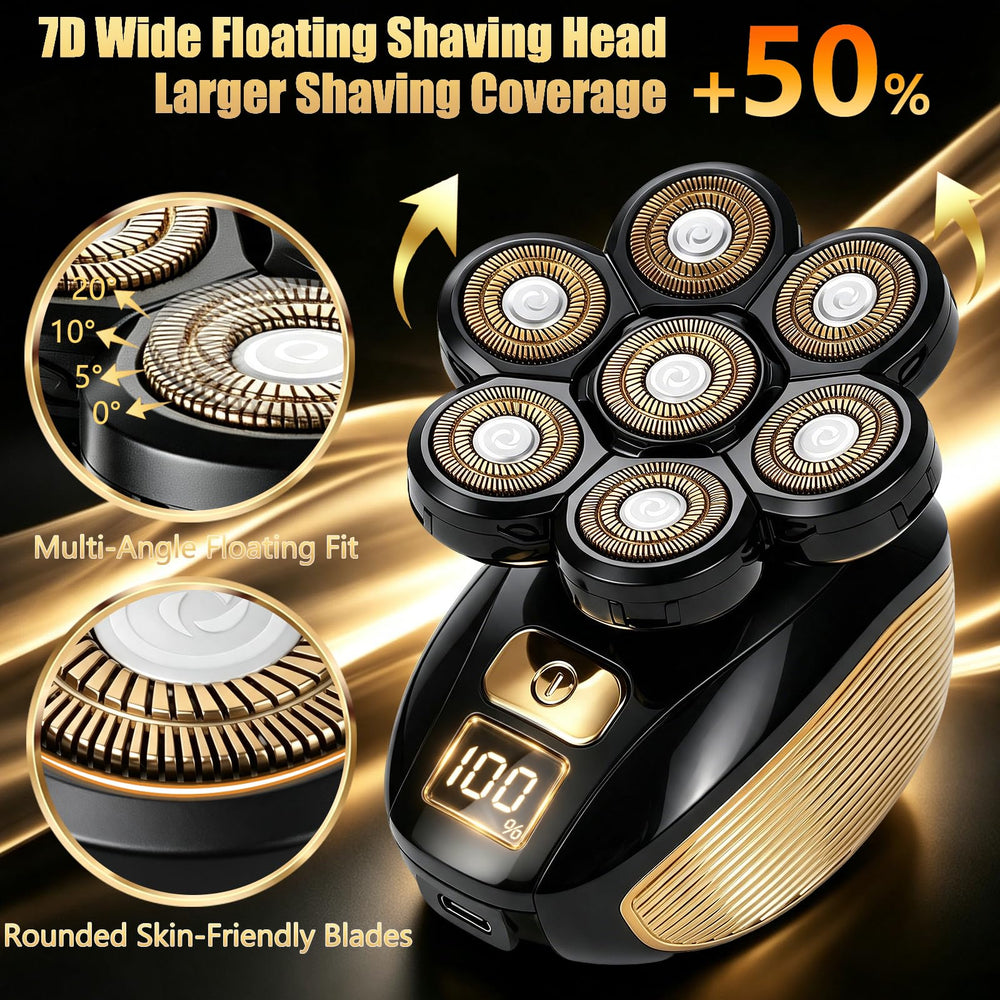 Fengmianji five interchangeable heads displayed for versatile grooming options