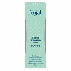 Fenjal Miss Fenjal Classic cream texture on spoon demonstrating moisturizing finish