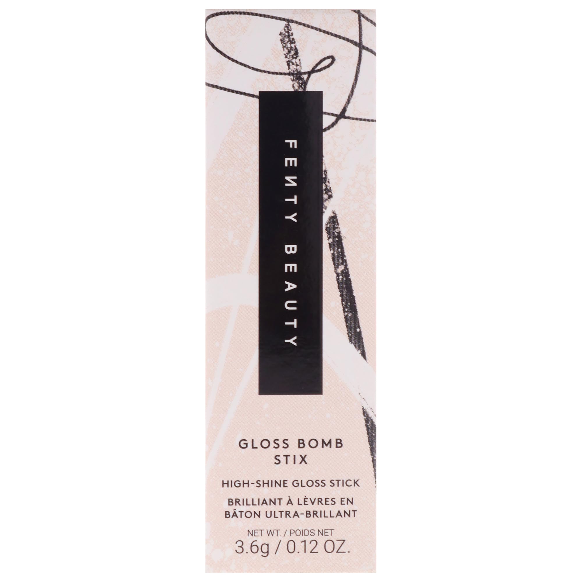 FENTY BEAUTY lip swatch on hand illustrating pigment payoff and reflective gloss benefit