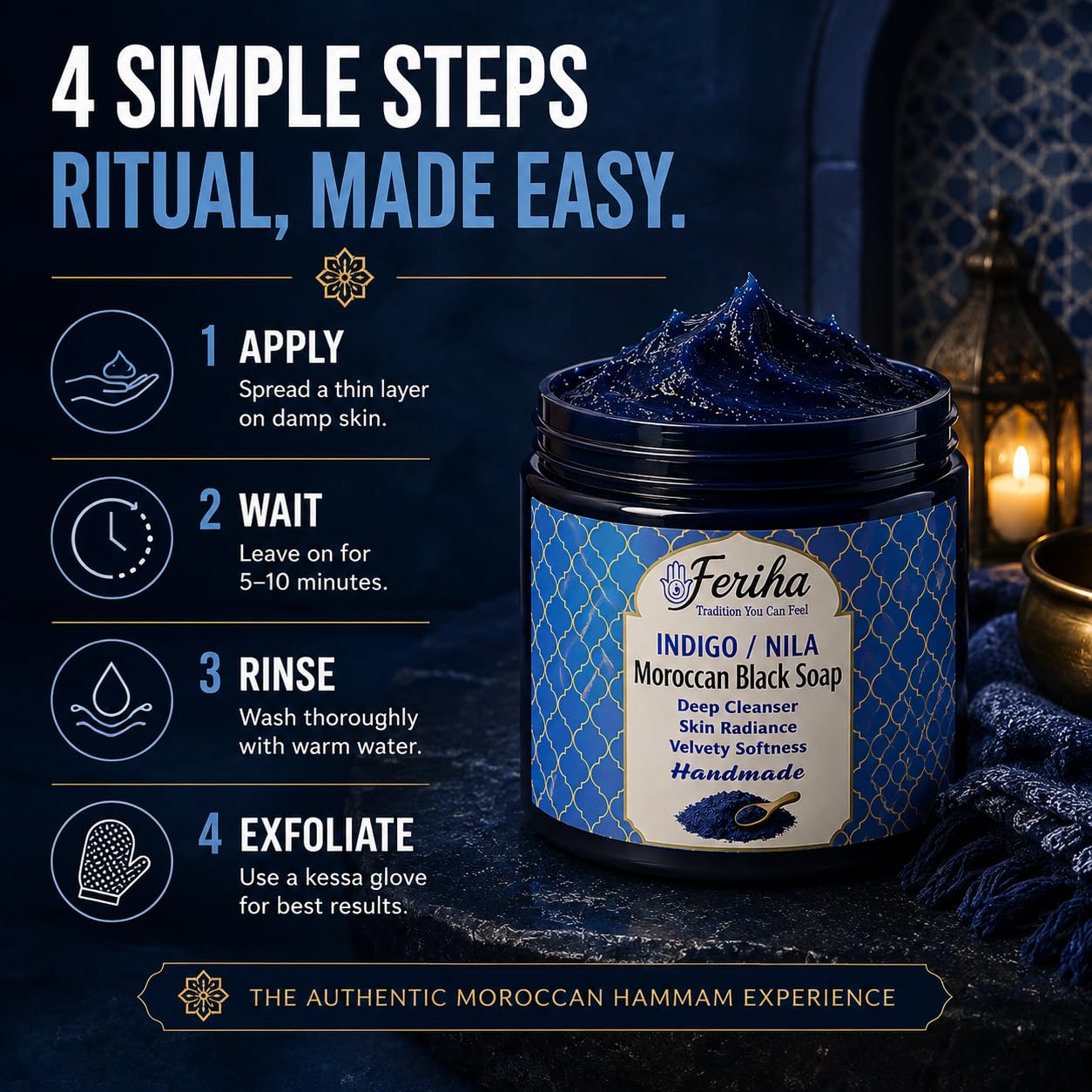 FERIHA artisans crafting soap in Morocco highlighting handcrafted methods and provenance benefit