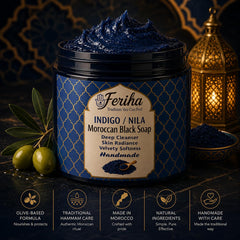 FERIHA olive-based paste texture close-up displaying thick gel consistency for even application