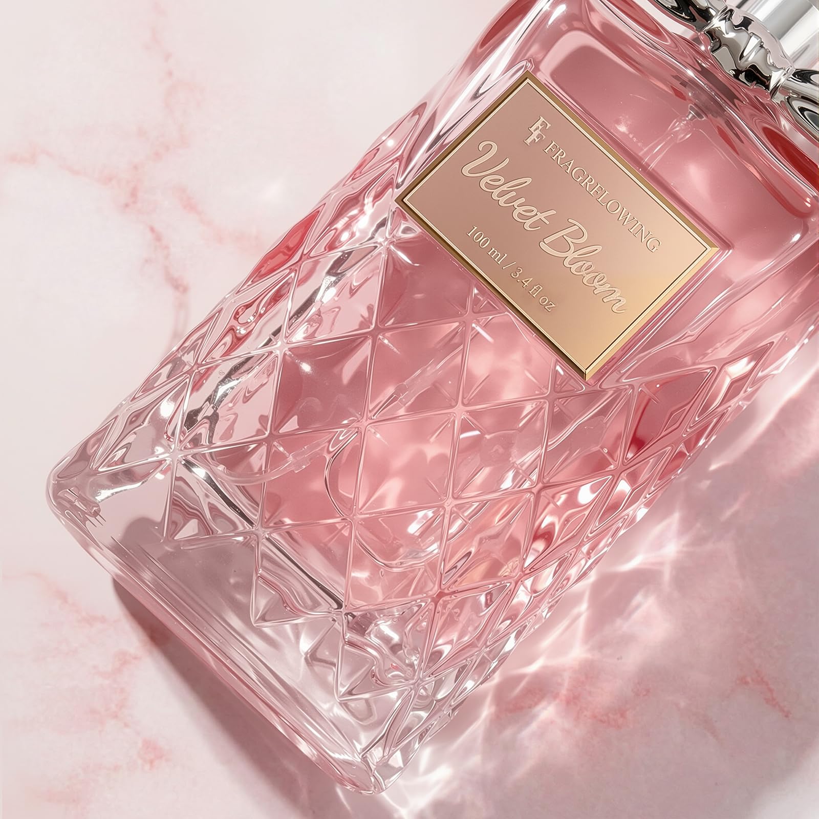 FF FRAGRFLOWING on a dressing table lifestyle shot conveying daily elegance and versatility