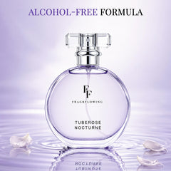 FF FRAGRFLOWING water-drop on skin texture showing hydrating, mild formula