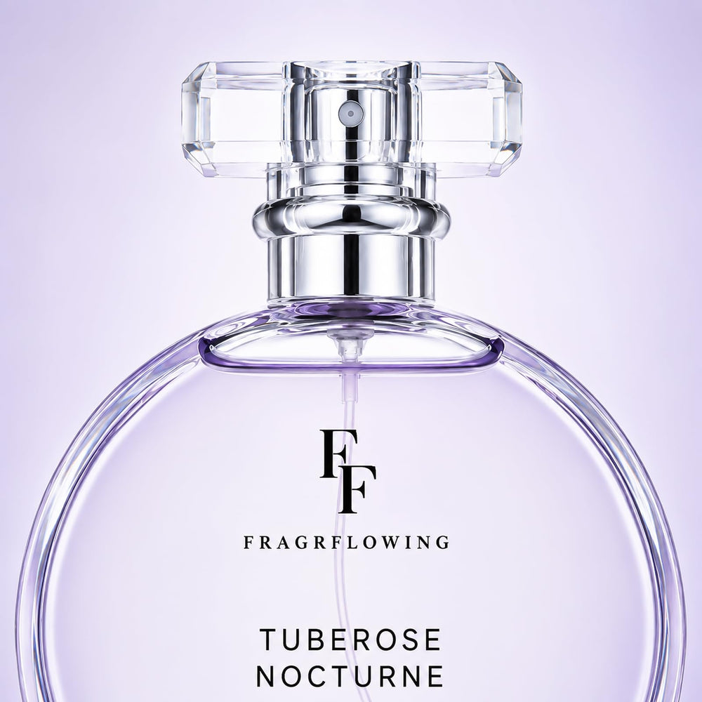 FF FRAGRFLOWING travel pouch with bottle showing portability for trips