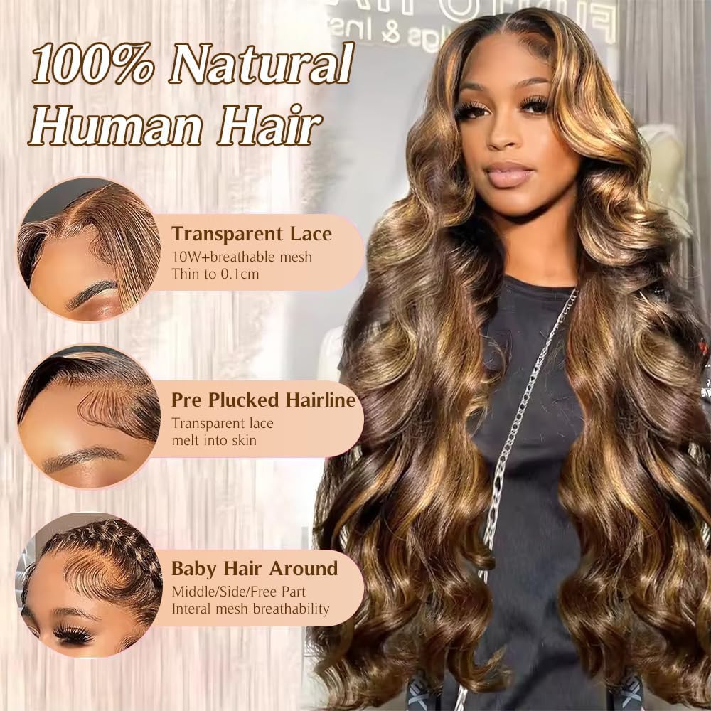FFEGG body wave texture detail showing soft waves and shine benefit natural movement