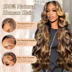 FFEGG body wave texture detail showing soft waves and shine benefit natural movement