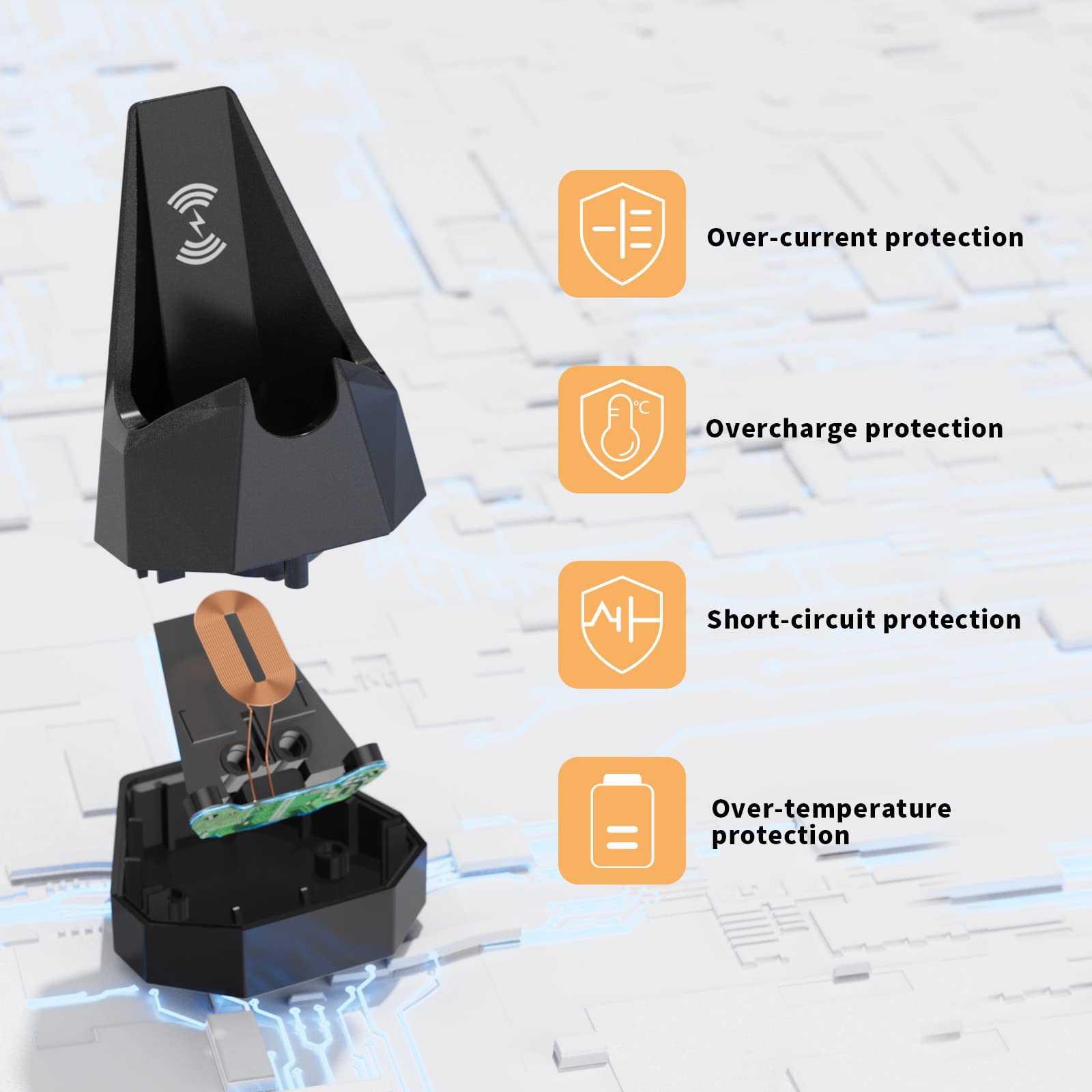 FGIEU durable ABS PC housing close-up highlighting water-resistant design