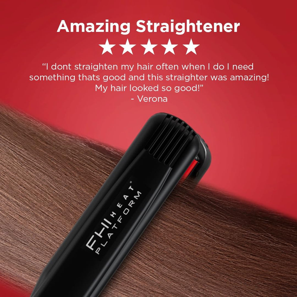 FHI Heat close-up of red ceramic plates highlighting smooth glide benefits