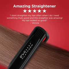 FHI Heat close-up of red ceramic plates highlighting smooth glide benefits