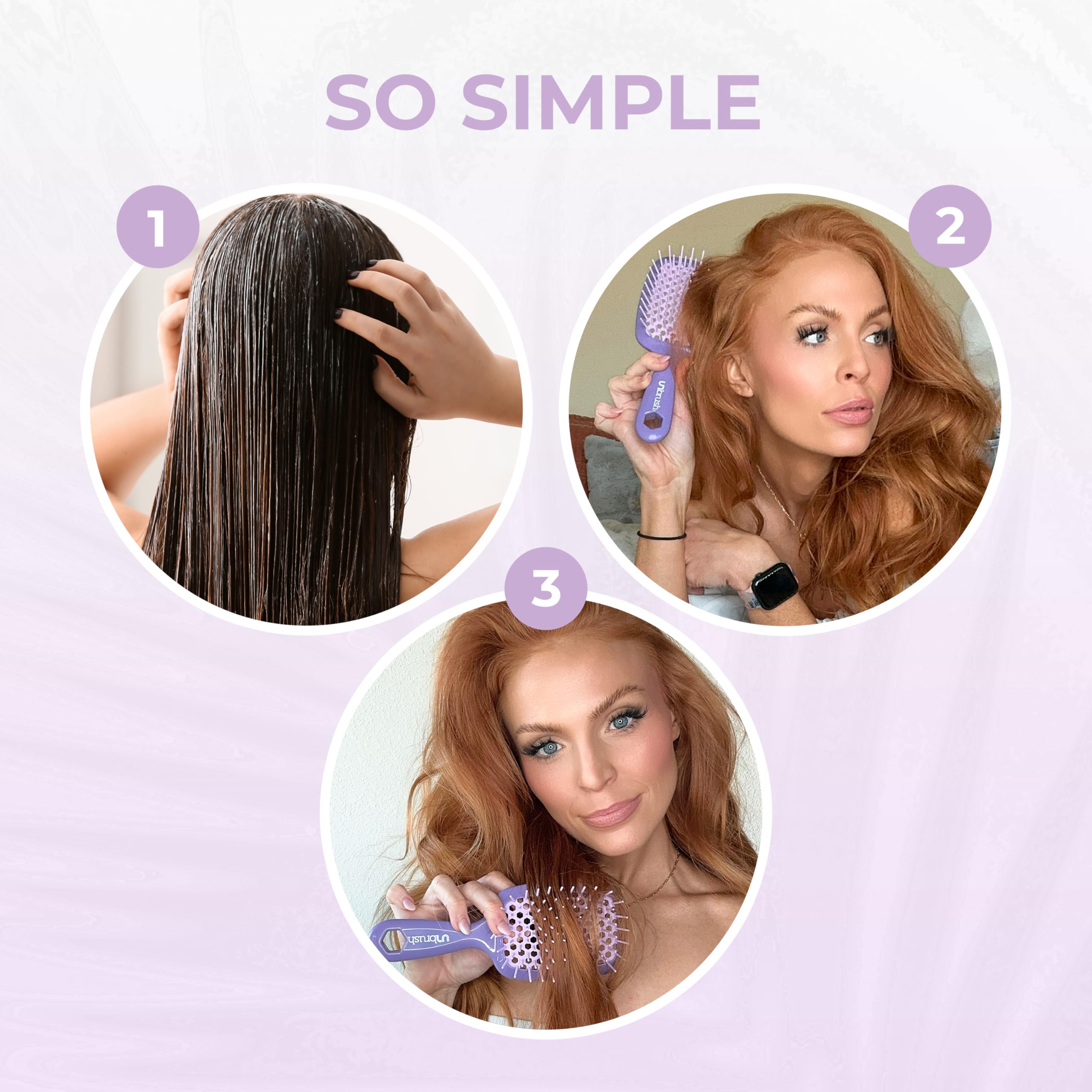 FHI Heat UNbrush cleaning demo showing easy removal of hair and simple washing