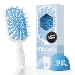 FHI Heat UNbrush Plus front view showing brush shape and lightweight design benefit