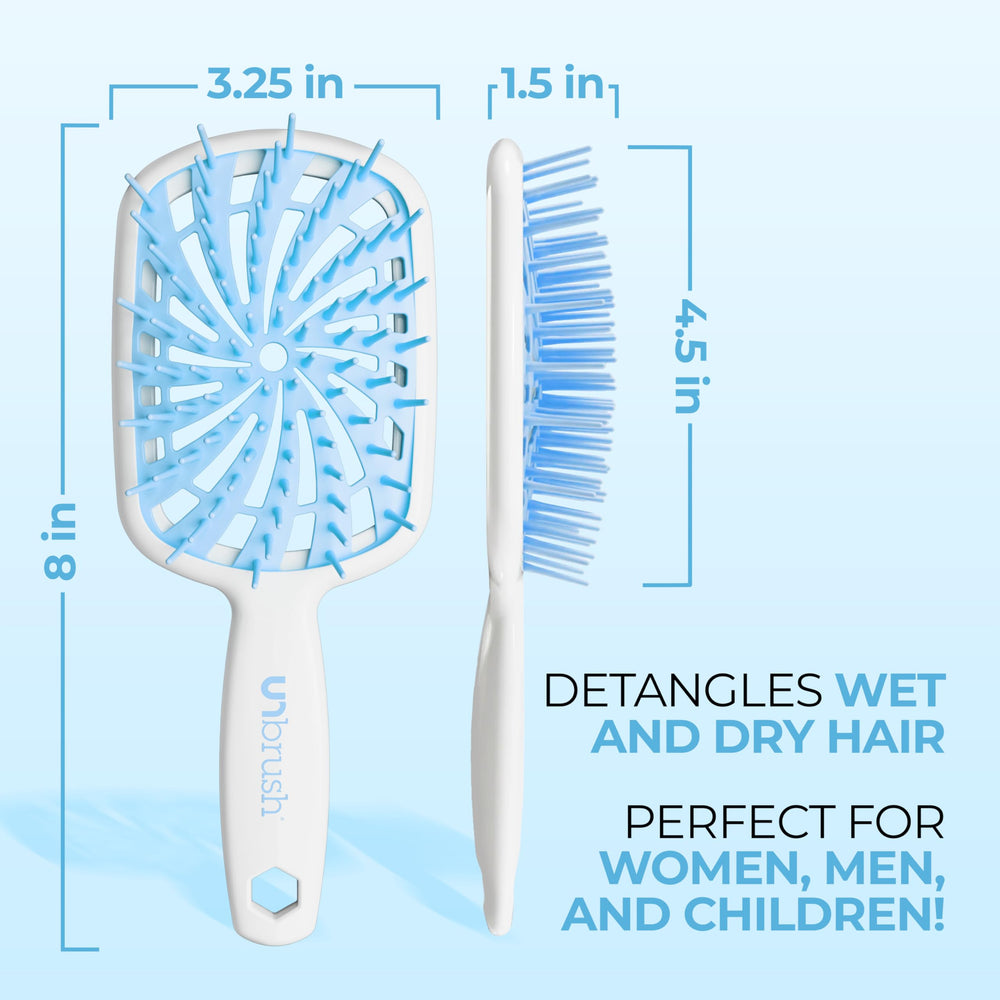 FHI Heat UNbrush Plus held in hand to show size and travel-friendly convenience benefit
