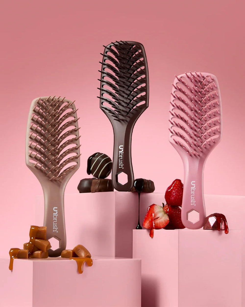 FHI Heat UNbrush styled on a salon chair showing professional-quality finish