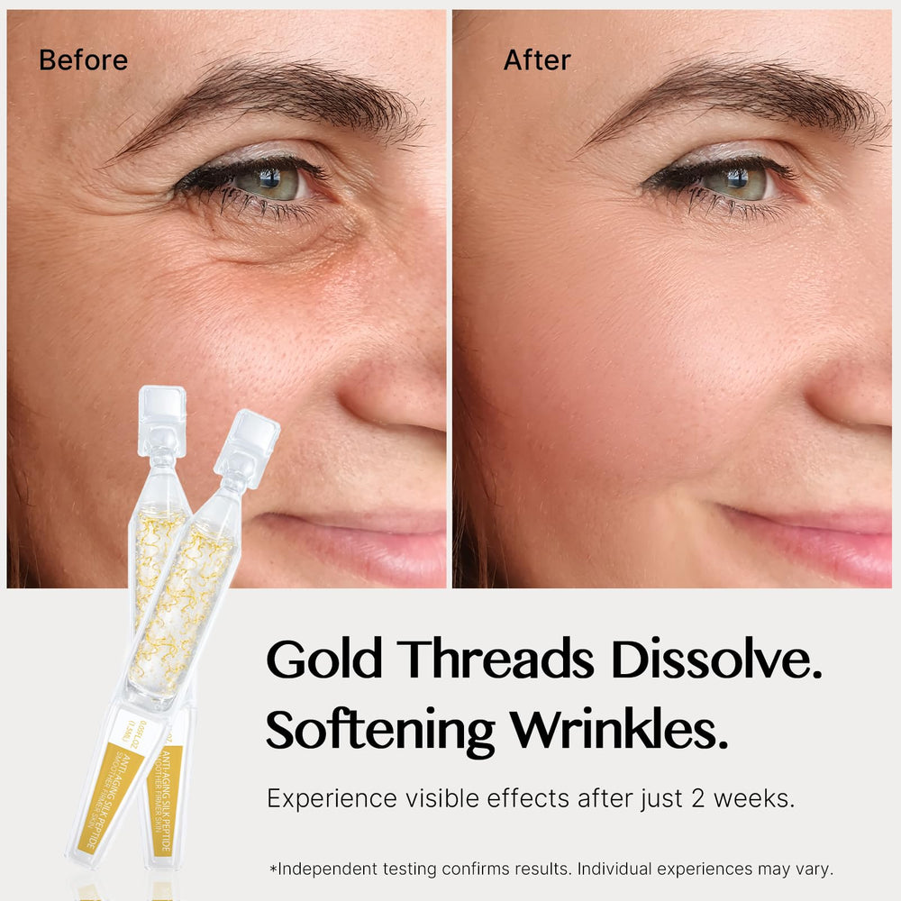 Ficeco applying serum along jawline, illustrates targeted smoothing and hydration