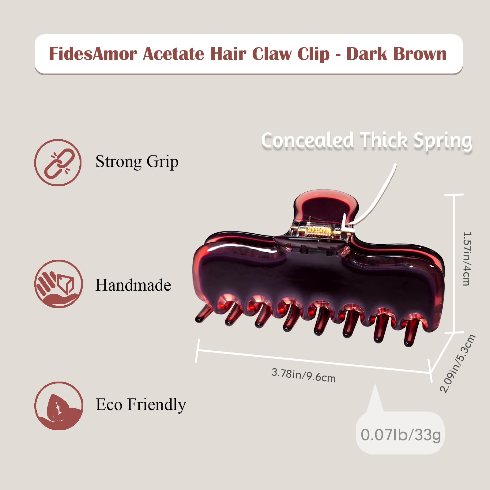 FidesAmor acetate close-up texture highlighting smooth, snag-free finish