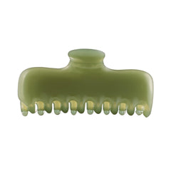 FidesAmor olive green clip front view showing secure hold and sleek finish