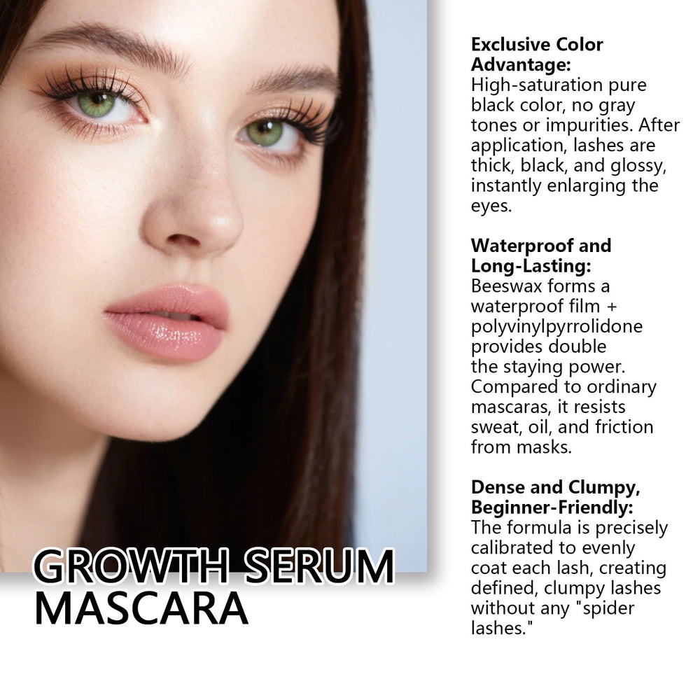 FIJEMYA mascara on model's eyes illustrating visible lengthening effect