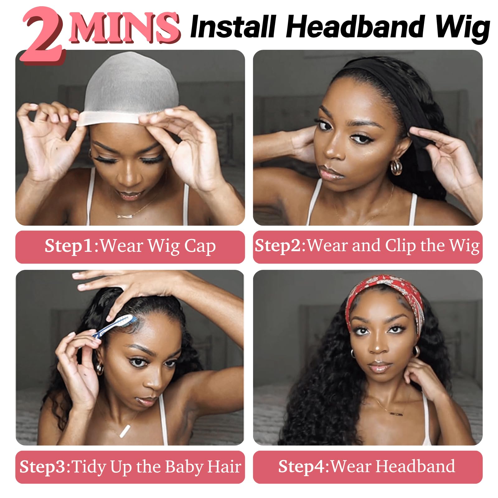 Fijiyolae included headband and 3D eyelashes ready for immediate wear