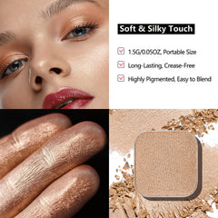 Fillwie Taupe Treasure applied in crease for defined natural depth benefit