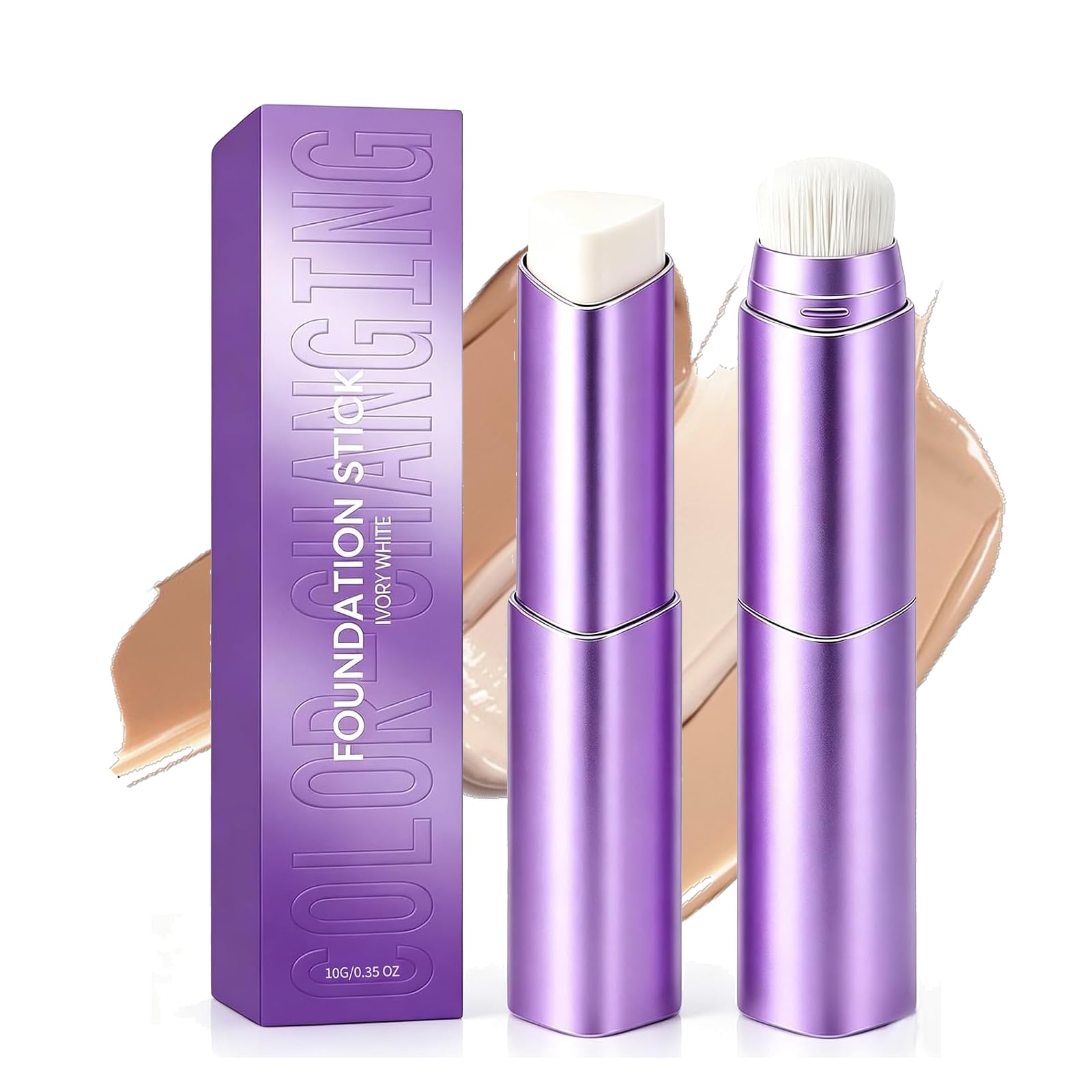 FILWY front packaging of foundation stick highlighting compact design and portability
