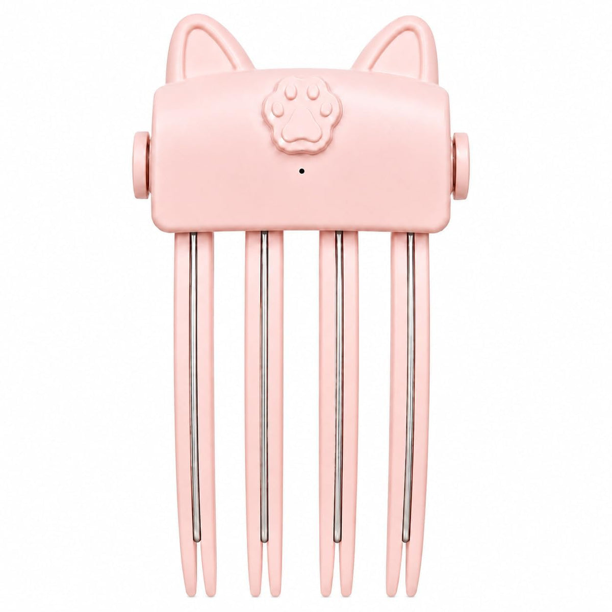 FILWY front view of volumizing comb showing clip and pink finish for easy styling