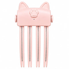FILWY front view of volumizing comb showing clip and pink finish for easy styling