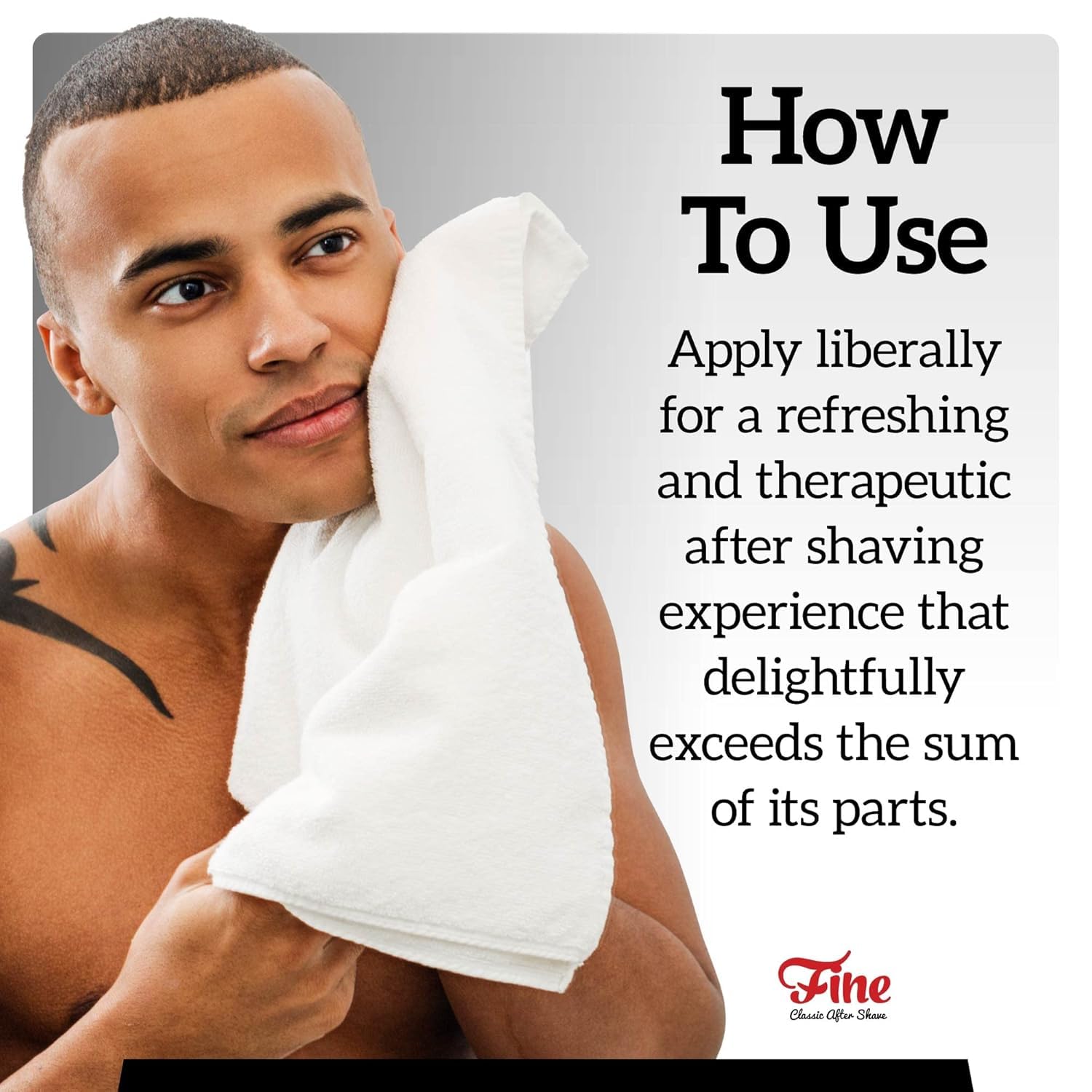 Fine splash in hand demonstrating menthol cooling and quick application