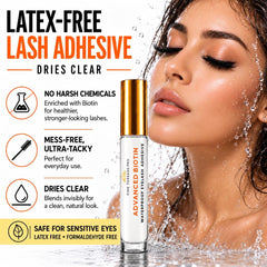 Fine Threads Pro adhesive texture drop on surface highlighting smooth consistency for quick tackiness