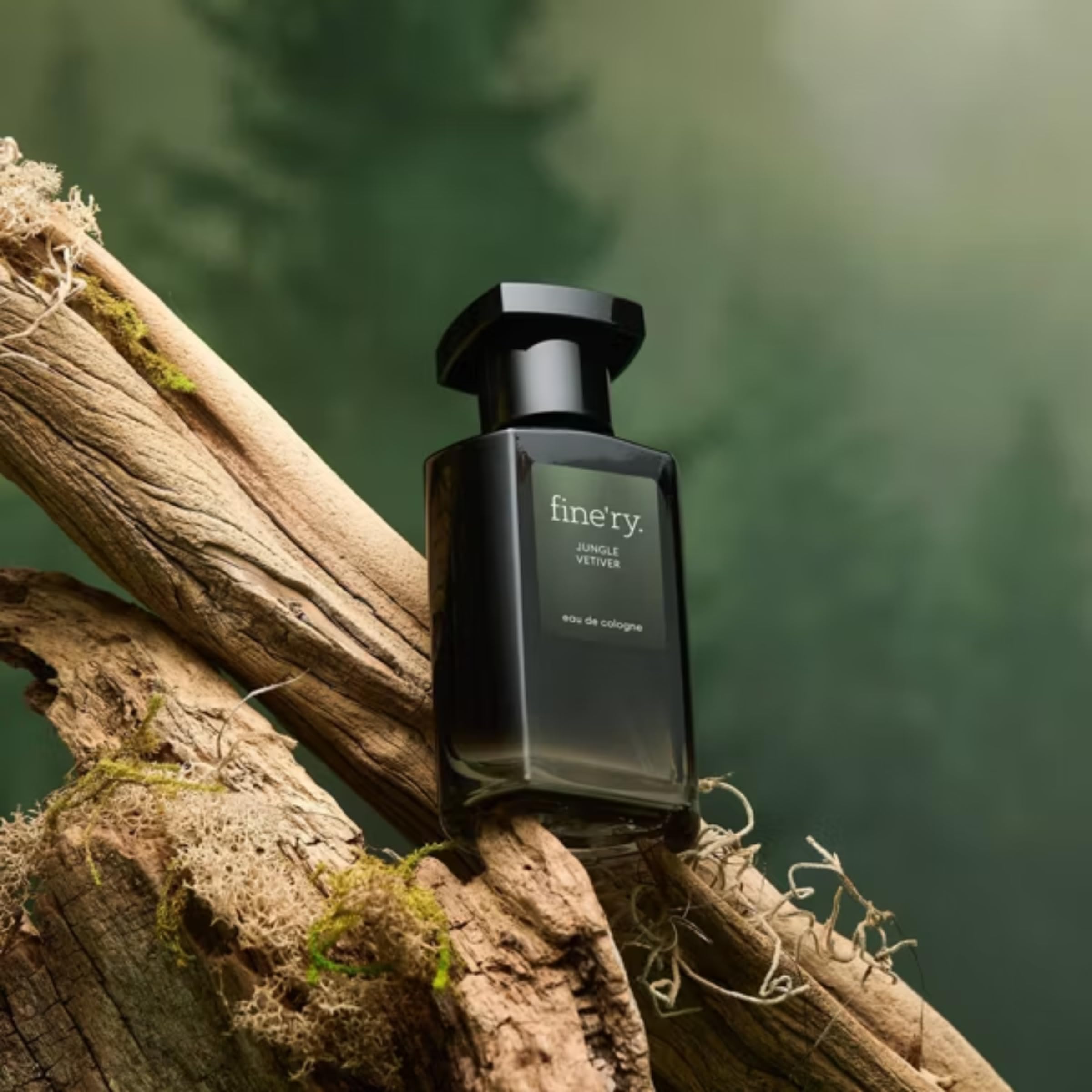 Fine'ry spray mist close-up capturing texture and atomization benefit: even, lasting application