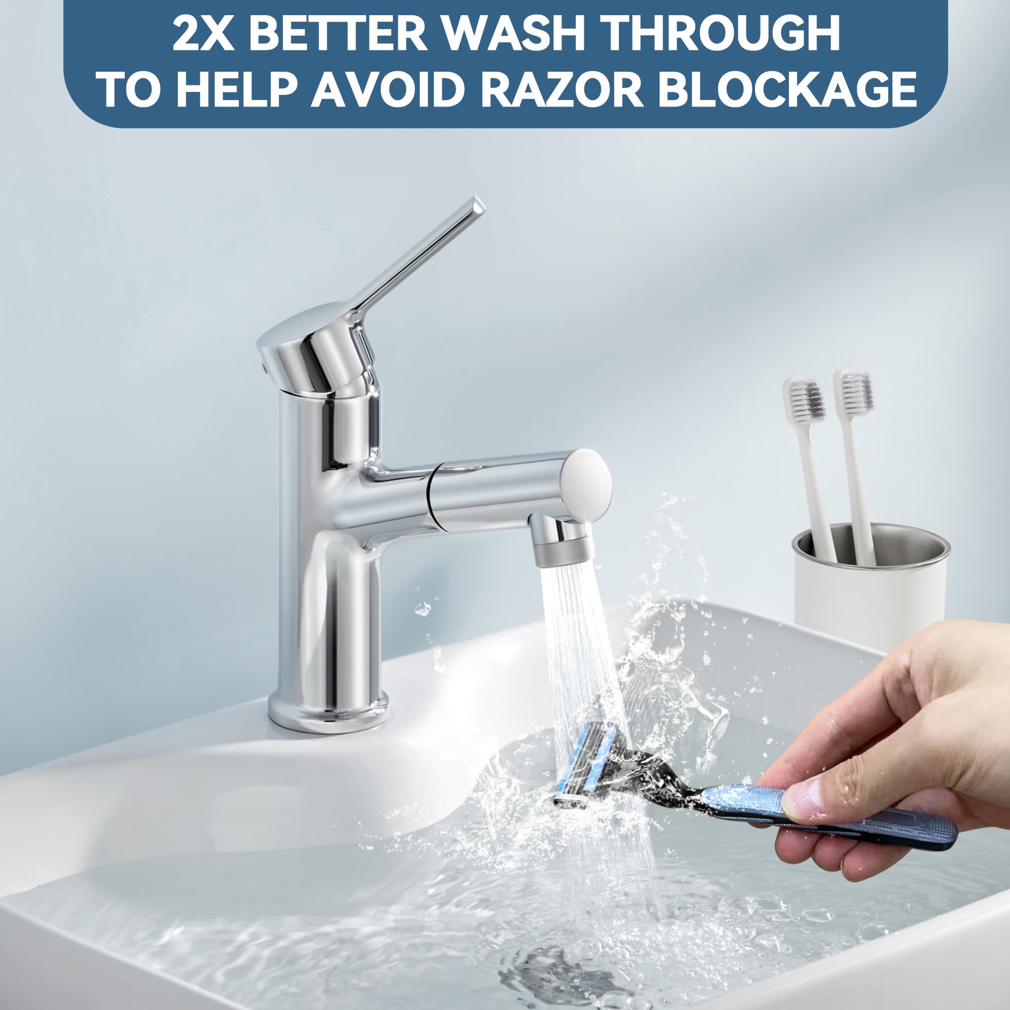 FIREFLY BUBBLE razor refills in bathroom lifestyle scene illustrating everyday convenience