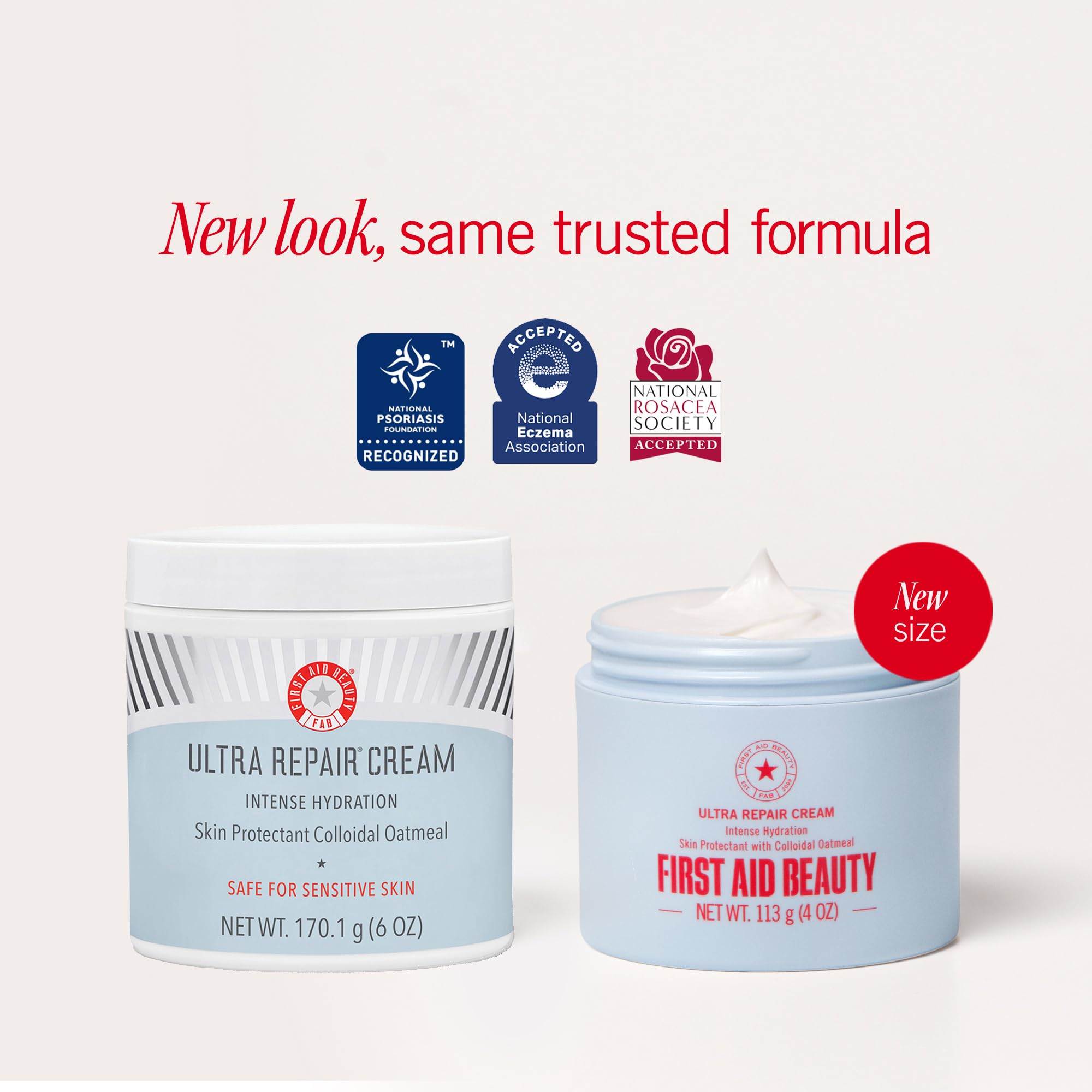 First Aid Beauty being applied to hand to show instant moisturizing and soothing effect