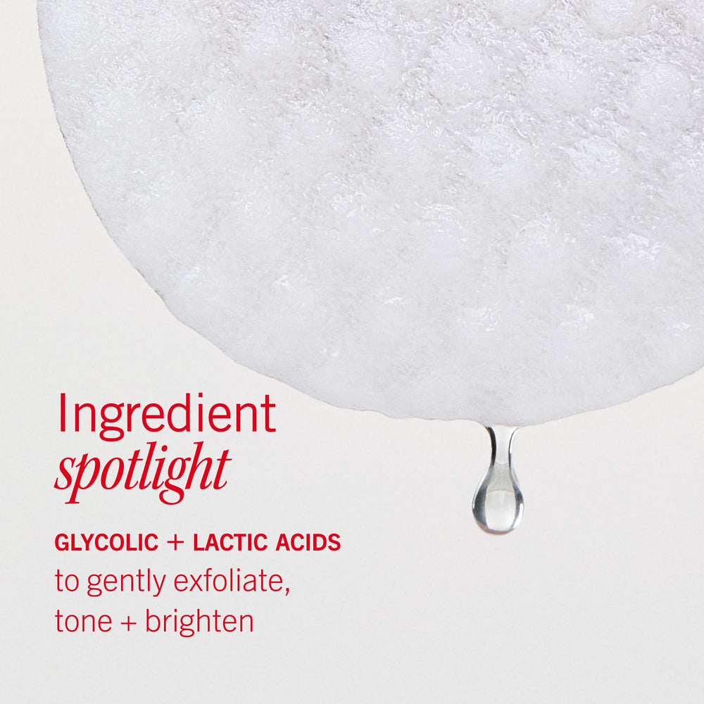 First Aid Beauty pad smoothing skin on neck and décolleté for even tone
