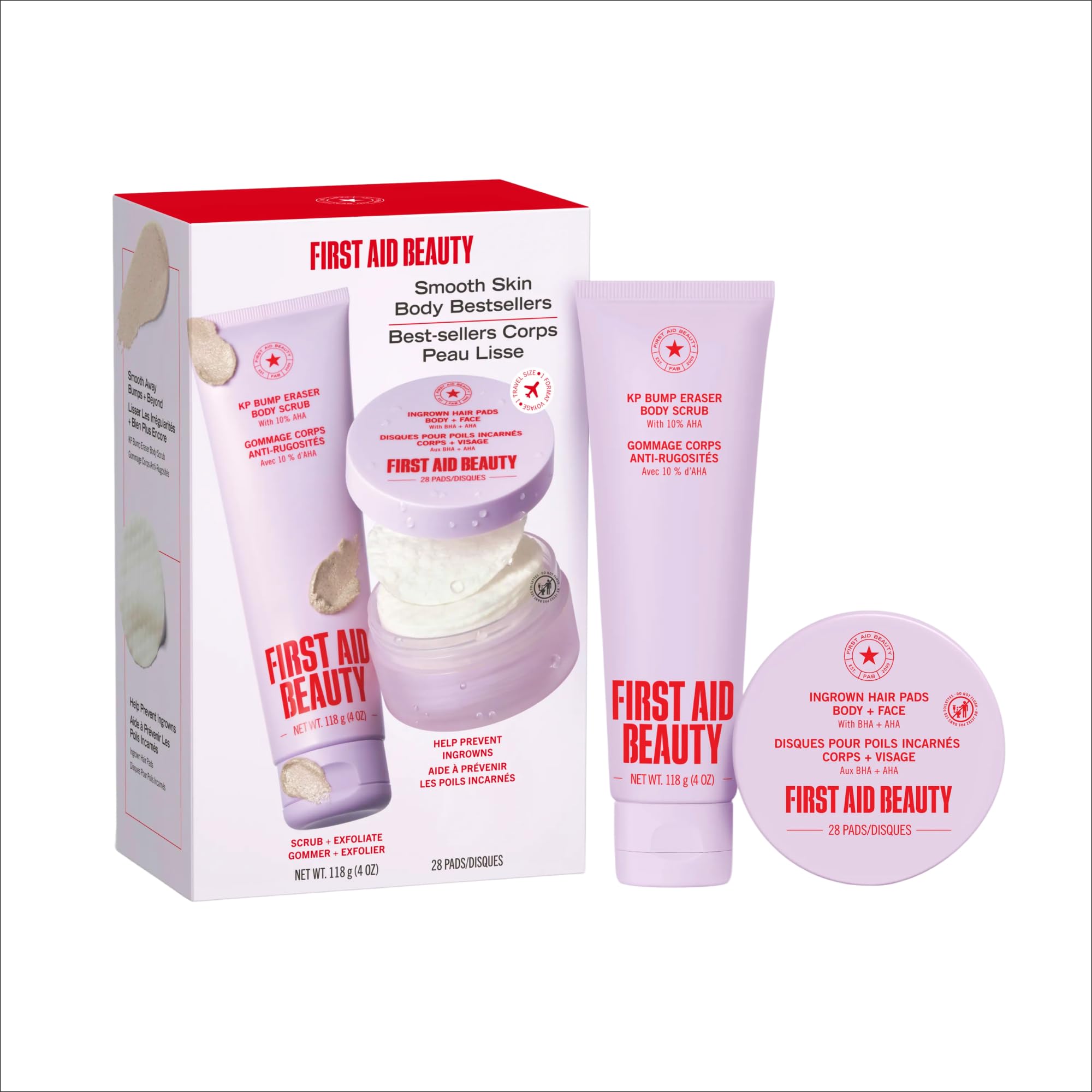 First Aid Beauty set front packaging showing both products for value
