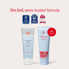 First Aid Beauty open jar texture close-up highlighting fast absorption
