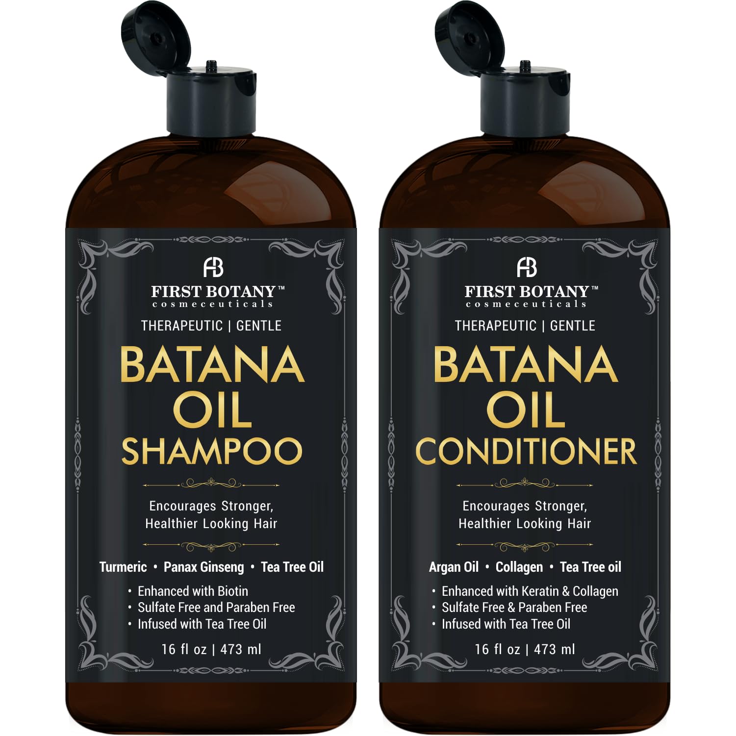 First Botany front packaging showing both bottles and benefits