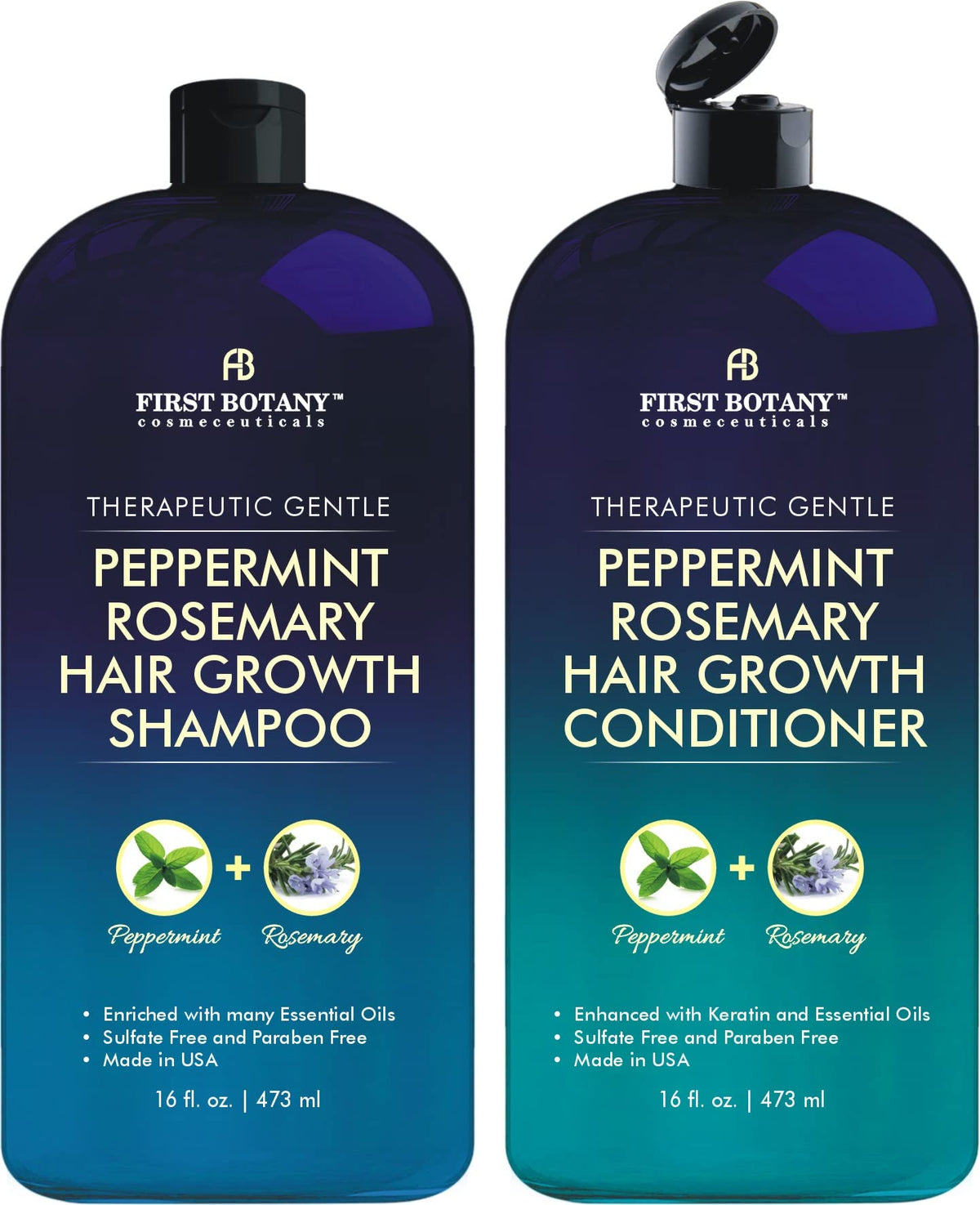 First Botany front packaging showing shampoo and conditioner for gentle daily care
