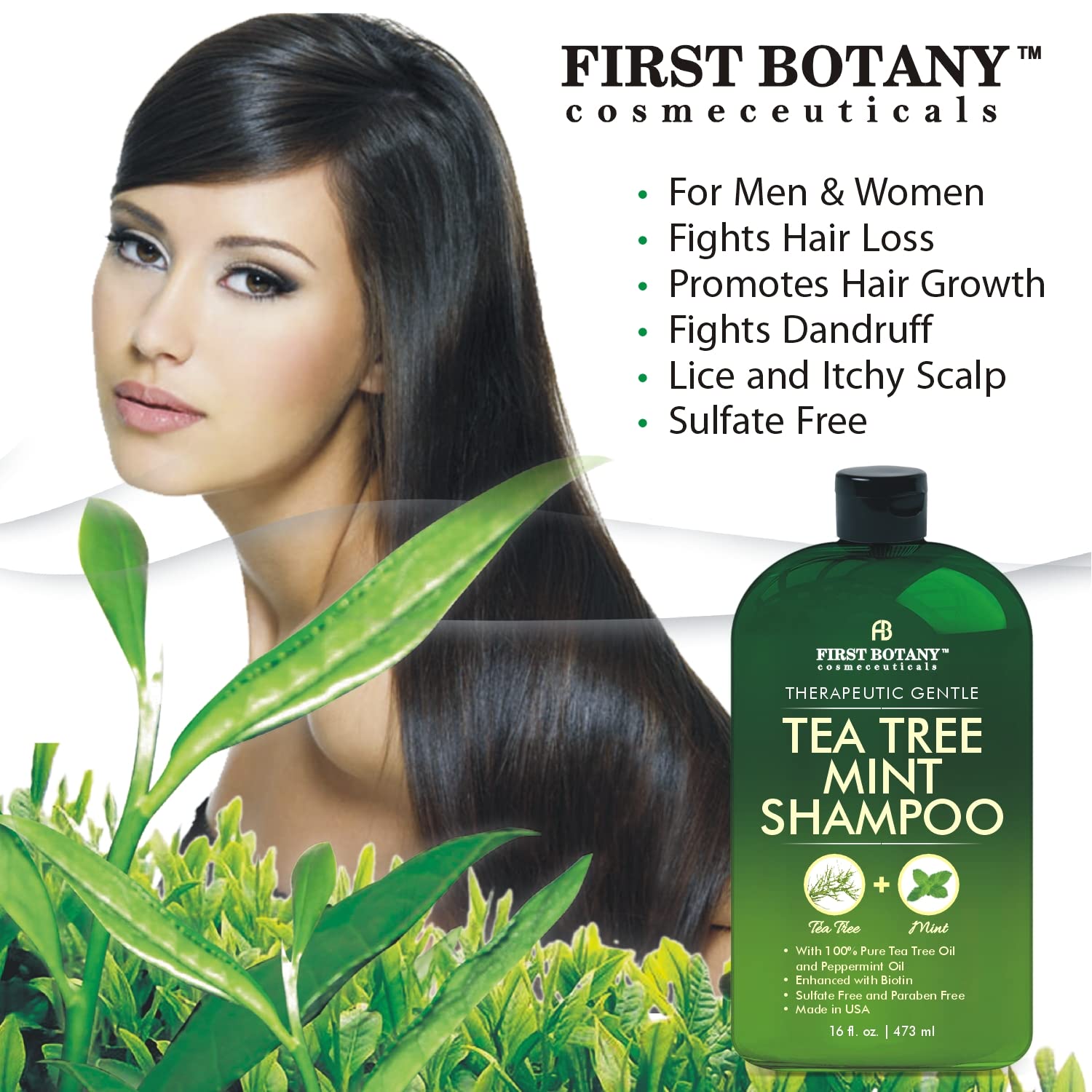 First Botany hair after use showing smoother shinier ends