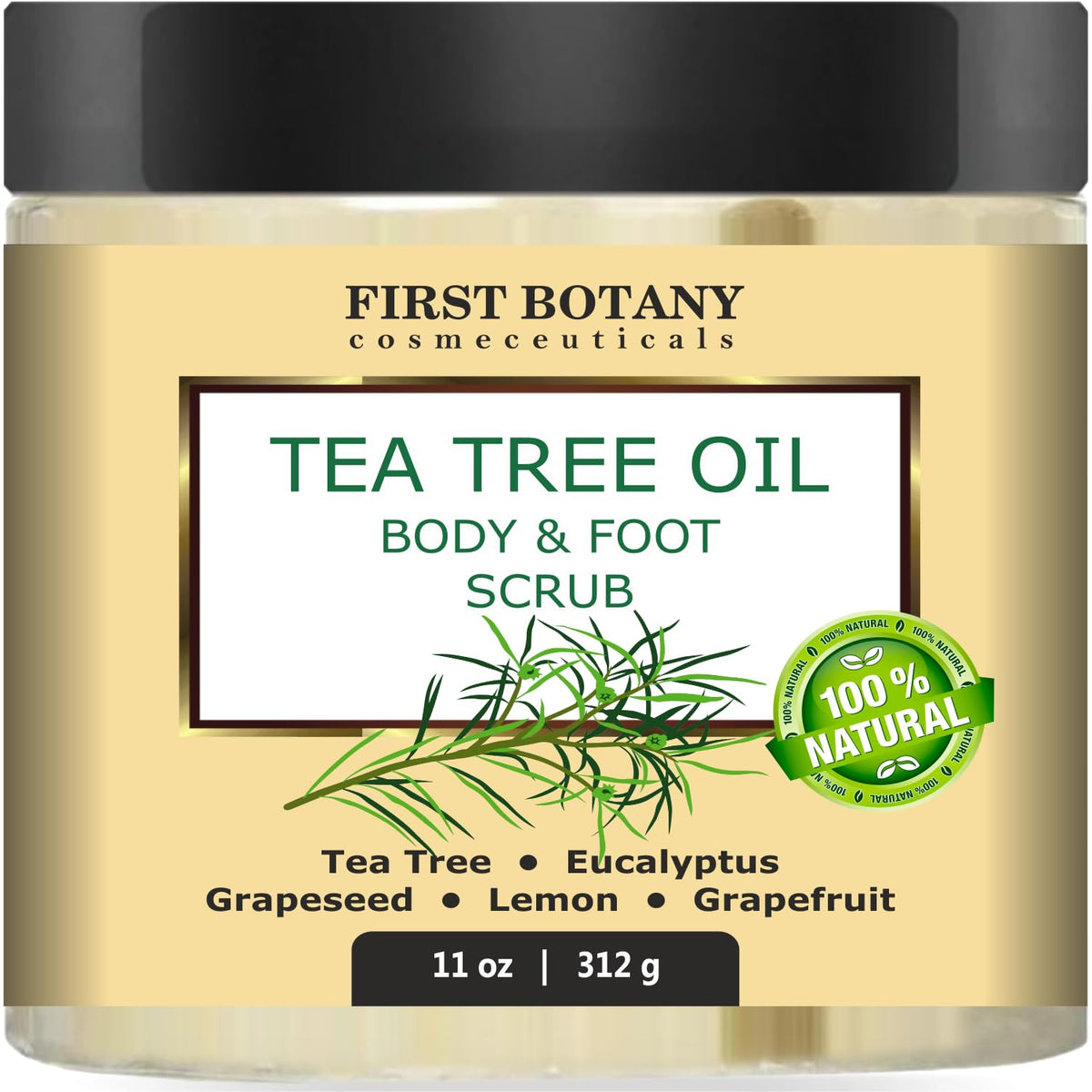 First Botany jar front view showing product and benefits
