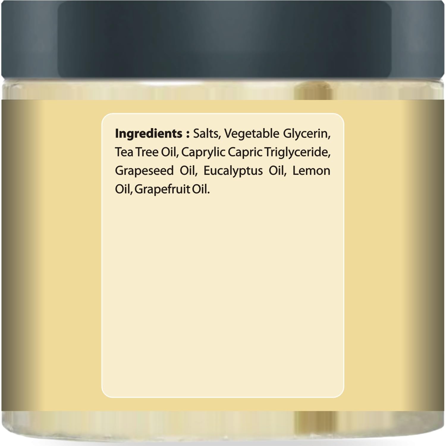 First Botany open jar with visible label, clarity on ingredients