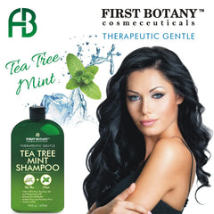 First Botany shampoo poured to show texture and gentle foaming action