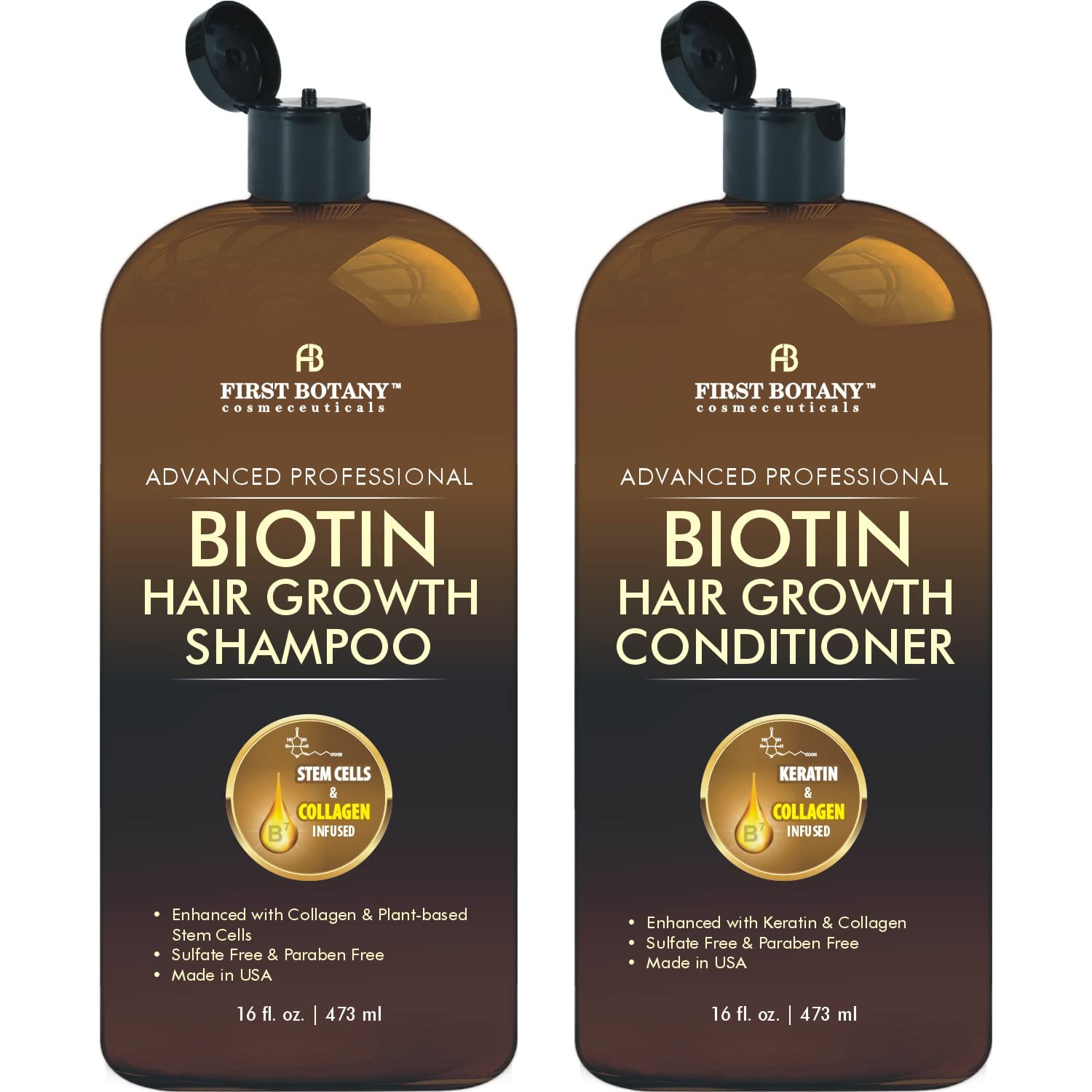 First Botany front packaging showing both 16 oz bottles and product benefits