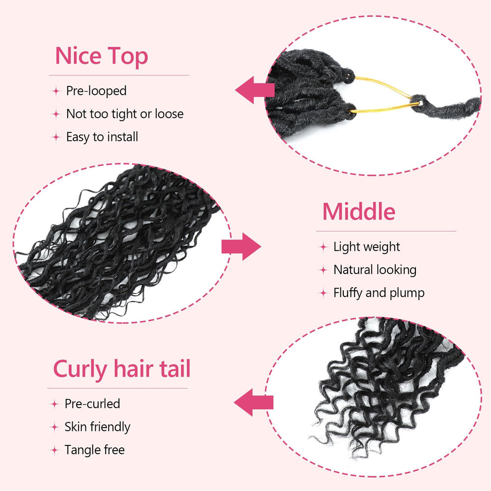 FIRSTCYH HAIR close-up of soft synthetic texture and curly ends for natural volume