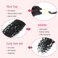FIRSTCYH HAIR close-up of soft synthetic texture and curly ends for natural volume