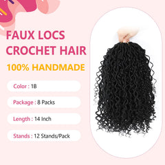 FIRSTCYH HAIR model wearing 14-inch locs to show length and proportional benefit