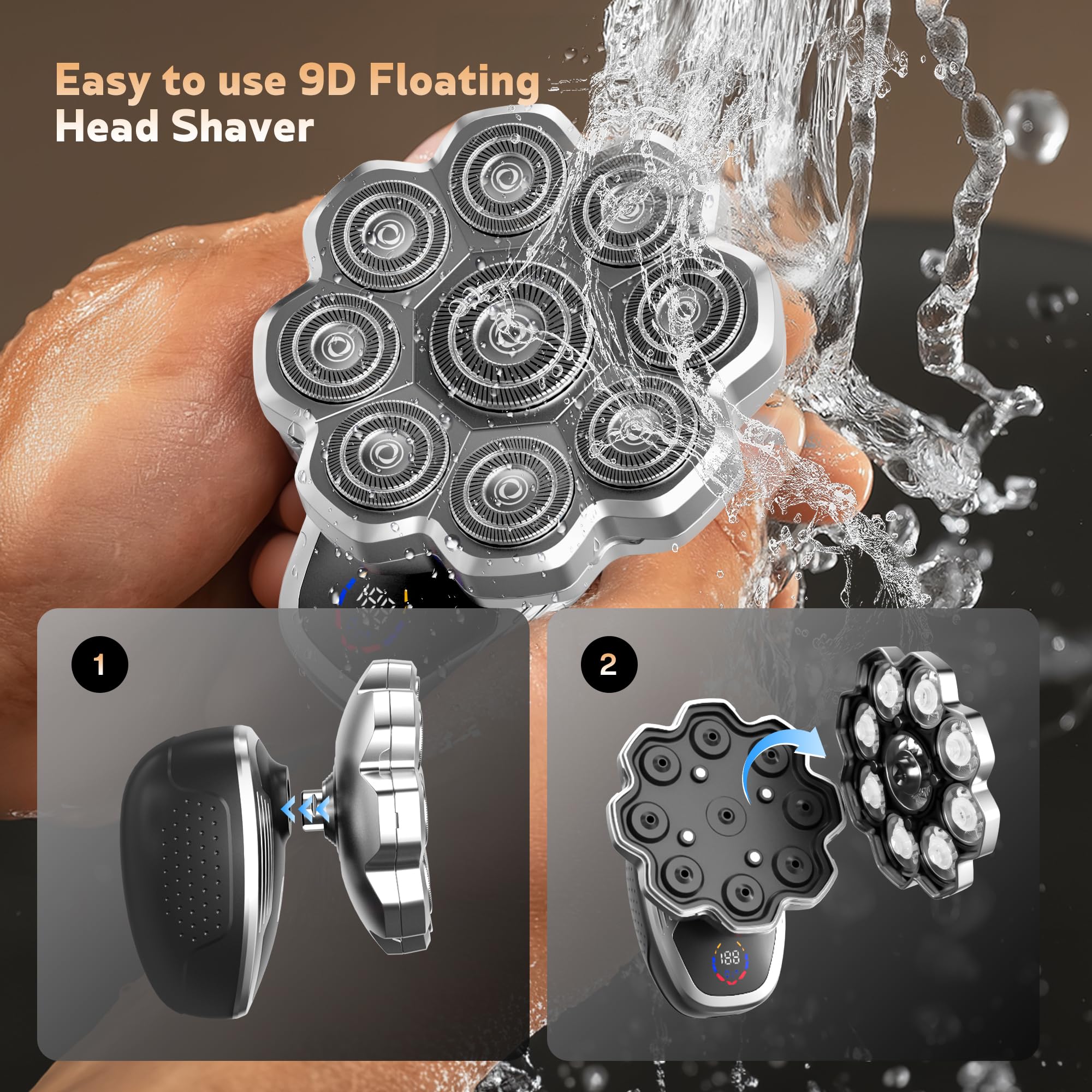 FITECHZY nose trimmer head detail providing precise small-area trimming